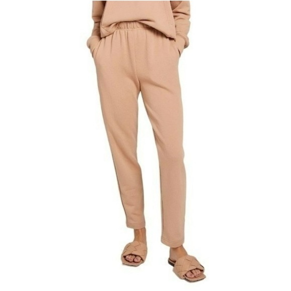 A.L.C. Pants - A.L.C. Roger II Pull-On Knit Pants apricot Size Medium Sweatpants Pockets Cotton